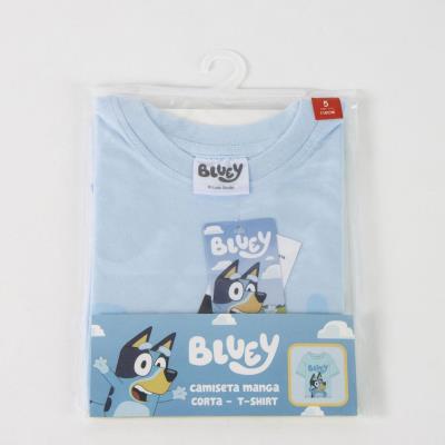 T-Shirt Curto Jersey Simples Bluey – Pack 12