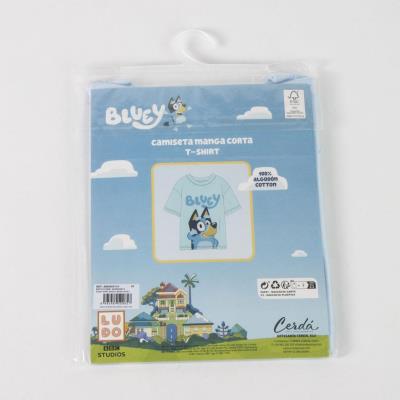 T-Shirt Curto Jersey Simples Bluey – Pack 12