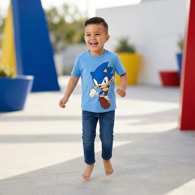 T-Shirt Curto Jersey Simples Sonic – Pack 12
