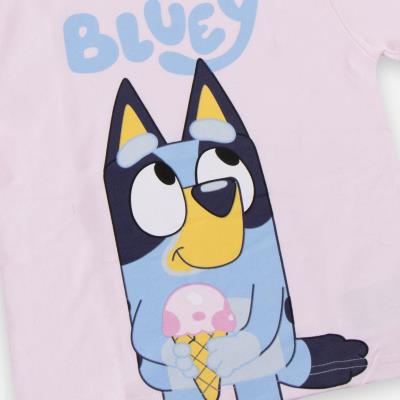 T-Shirt Curto Jersey Simples Bluey – Pack 12