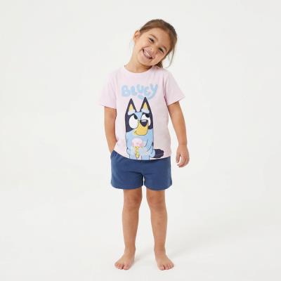 T-Shirt Curto Jersey Simples Bluey – Pack 12