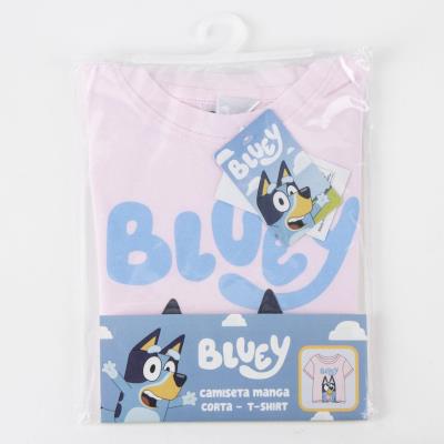 T-Shirt Curto Jersey Simples Bluey – Pack 12