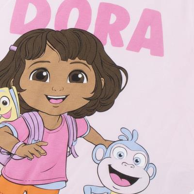 T-Shirt Curto Jersey Único Dora the Explorer – Pack 12