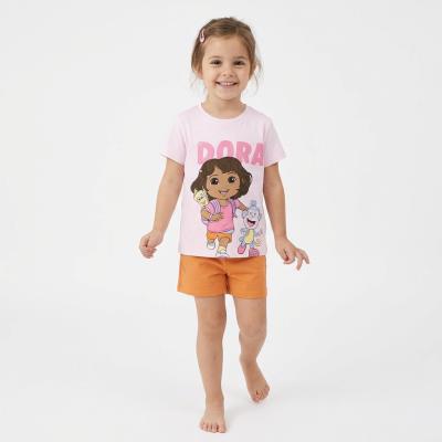 T-Shirt Curto Jersey Único Dora the Explorer – Pack 12