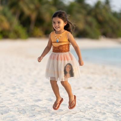 Vestido Jersey Simples Fantasia Moana – Pack 12