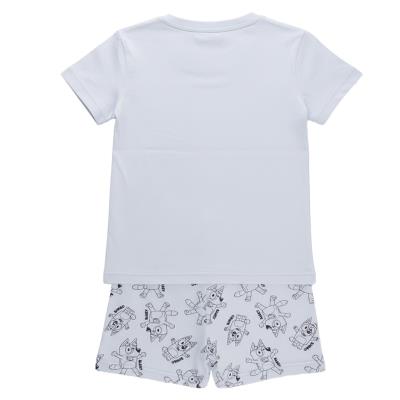 Pijama Curto de Jersey Simples Bluey – Pack 12