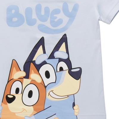 Pijama Curto de Jersey Simples Bluey – Pack 12