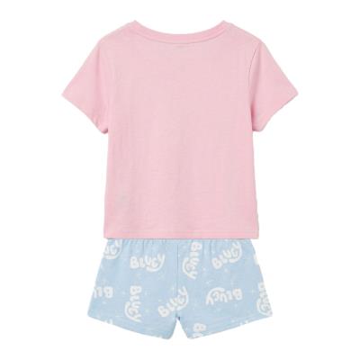 Pijama Curto de Jersey Simples Bluey – Pack 12