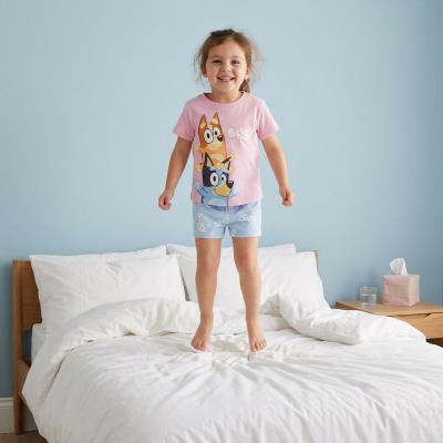 Pijama Curto de Jersey Simples Bluey – Pack 12