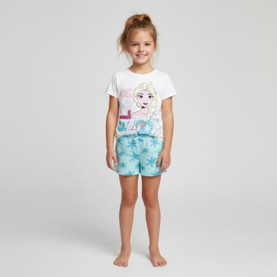 Pijama Curto Jersey Simples Frozen – Pack 12