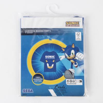 T-Shirt Curto Jersey Simples Sonic – Pack 12