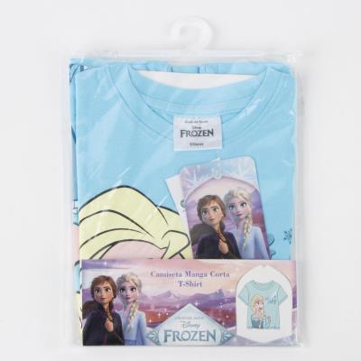 T-Shirt Curto Jersey Simples Frozen – Pack 12