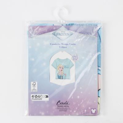 T-Shirt Curto Jersey Simples Frozen – Pack 12
