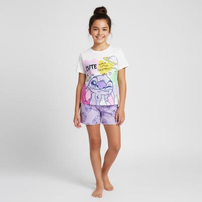 Pijama Curto de Jersey Simples Stitch – Pack 12