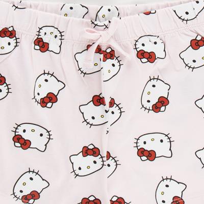 Pijama Curto de Jersey Simples Hello Kitty – Pack 12