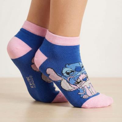 Pacote de Meias de Tornozelo Stitch – Pack 12