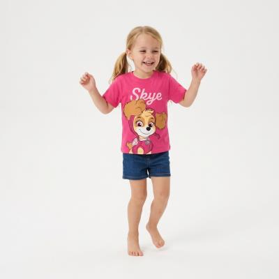 T-Shirt Curto Jersey Simples Paw Patrol – Pack 12