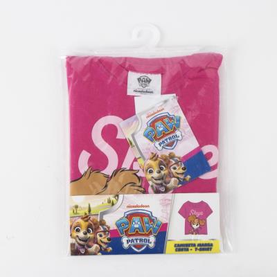 T-Shirt Curto Jersey Simples Paw Patrol – Pack 12