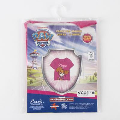 T-Shirt Curto Jersey Simples Paw Patrol – Pack 12