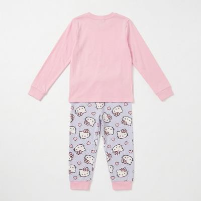 Pijamas de Jersey Longo e Aconchegante Hello Kitty – Pack 12