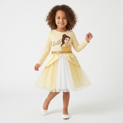 Vestido Jersey Simples Fantasia Princesa A Bela e a Fera – Pack 12