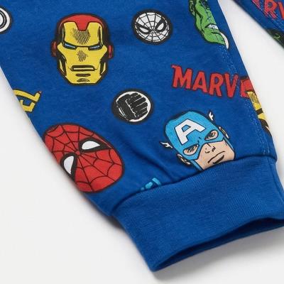 Pijamas Longos de Jersey Aconchegantes Avengers – Pack 12