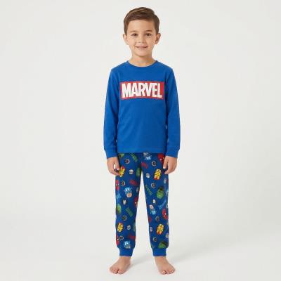 Pijamas Longos de Jersey Aconchegantes Avengers – Pack 12