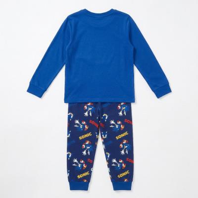 Pijamas Longos de Jersey Aconchegantes Sonic – Pack 12