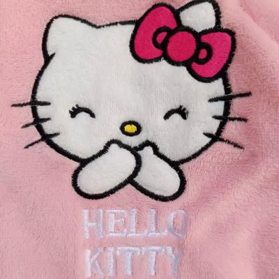 Aplicações de Pijamas Sonolentos de Fleece Coral Hello Kitty – Pack 12