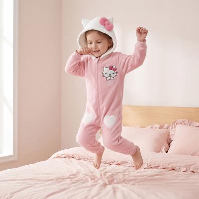 Aplicações de Pijamas Sonolentos de Fleece Coral Hello Kitty – Pack 12