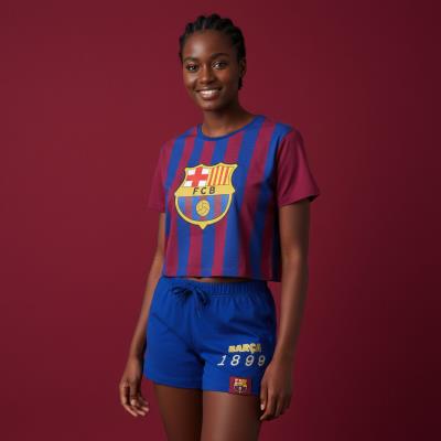 Pijama Curto de Jersey Simples FC Barcelona – Pack 12