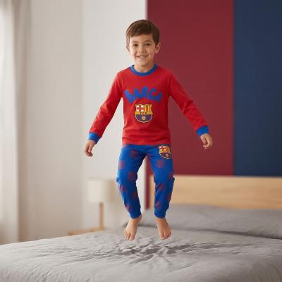 Pijamas de Jersey Longo e Aconchegante FC Barcelona – Pack 24