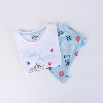 Pijama Curto Jersey Simples Frozen – Pack 12