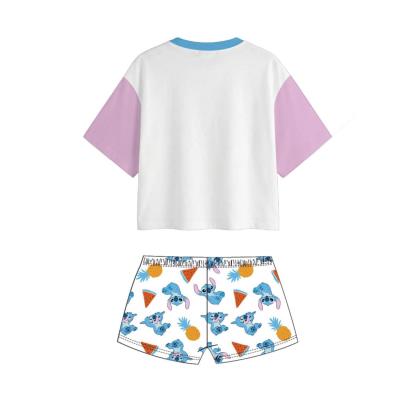 Pijama Curto de Jersey Simples Stitch – Pack 12