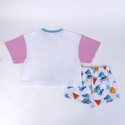 Pijama Curto de Jersey Simples Stitch – Pack 12