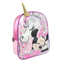 MOCHILA INFANTIL 3D LANTEJOULAS MINNIE