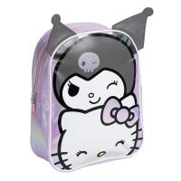 MOCHILA INFANTIL PERSONAJE APLICACIONES HELLO KITTY KUROMI