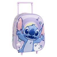 MOCHILA INFANTIL TROLLEY 3D STITCH