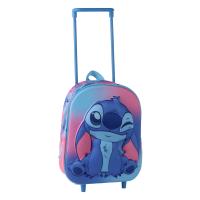 MOCHILA INFANTIL TROLLEY 3D STITCH