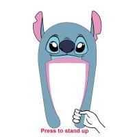 GORRO PUNTO APLICACIONES STITCH