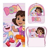 TOALLA SET SAQUITO DORA LA EXPLORADORA