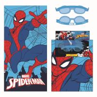 TOALLA SET GAFAS NATACIÓN SPIDERMAN