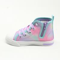 SCARPA IN TELA SUOLA PVC CON LUCI ALTI STITCH 1