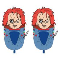 ZAPATILLAS DE CASA 3D APLICACIONES CHUCKY