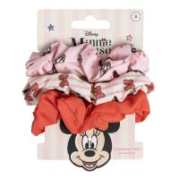 ACCESORIOS PELO COLETERO DE TELA 3 PIEZAS MINNIE