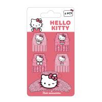 ACCESORIOS PELO CLIPS 5 PIEZAS HELLO KITTY