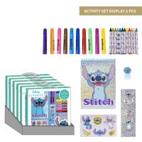 SET CARTOLERIA DA COLORARE EXPOSITEUR STITCH