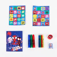SET PAPELERÍA COLOREABLE TROLLEY SPIDEY 1