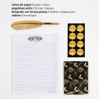 SET DE PAPELERÍA PLUMA HARRY POTTER 1