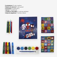 SET COLOREABLE MOCHILA SPIDEY 1